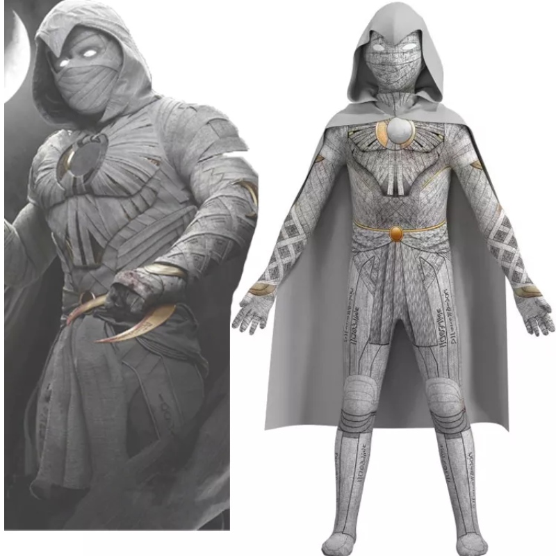 Костюм Moon Knight Marc Spector TV&Movie Cosplay Halloween Компания супергерой боди для детей и мужчин