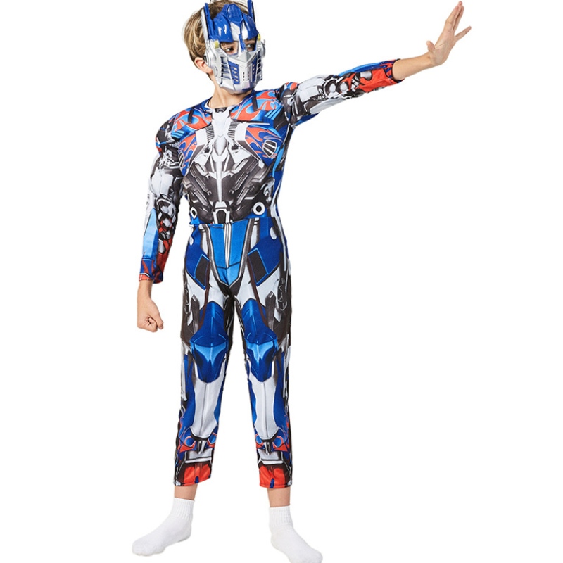 Мальчики Optimus Muscle Robot Prime Fancy Fangy Superhos Superhode Purim Cosplay Costum