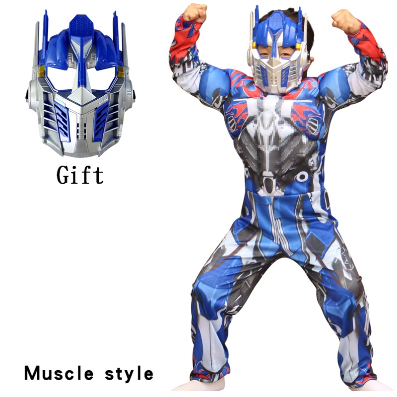 Мальчики Optimus Muscle Robot Prime Fancy Fangy Superhos Superhode Purim Cosplay Costum