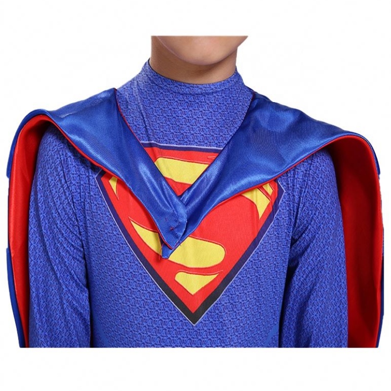 Marvel DC Superhero TV&movie Blue&red Comic фигуры Fancy Cosplay Bodysuit Колтяжные костюмы аниме супер -мужчины с плащом
