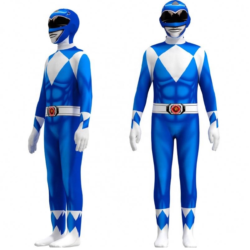Несколько цветных телевизоров&Movie Superhero устанавливает Halloween Party Props Performance Wear Power Ranger Costume
