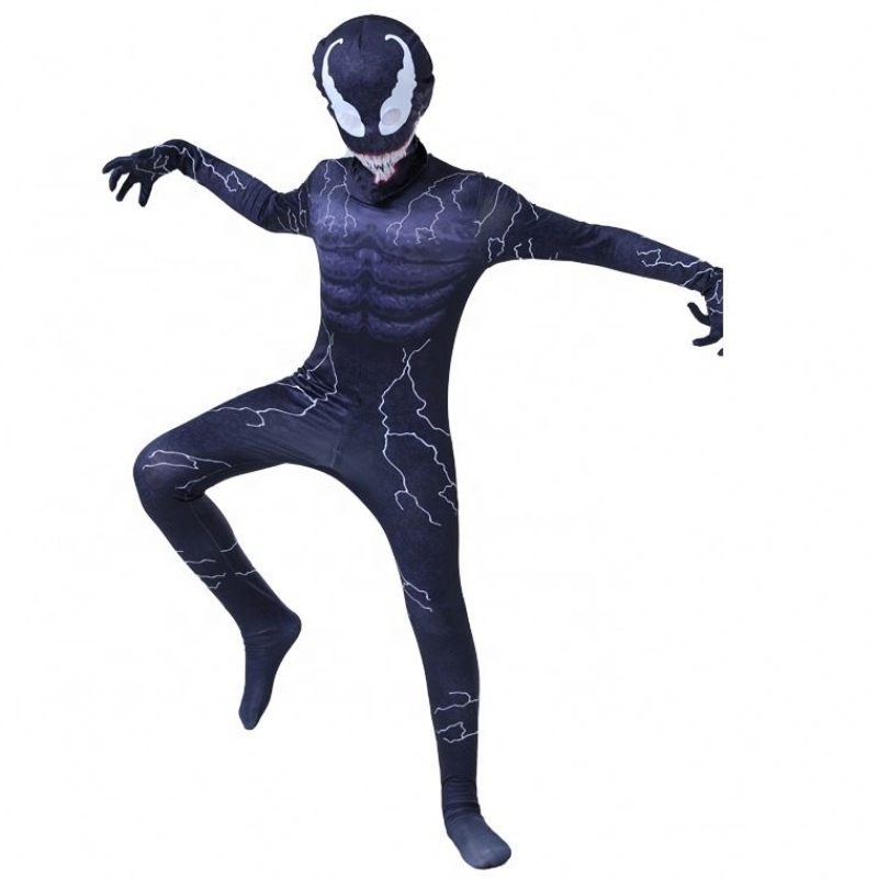 Новейший Питер Эдди Fancy Muscle Bodysuit Boys Superhero Superhoce Spiderman Человек Хэллоуин Venom Cosplay Costumes