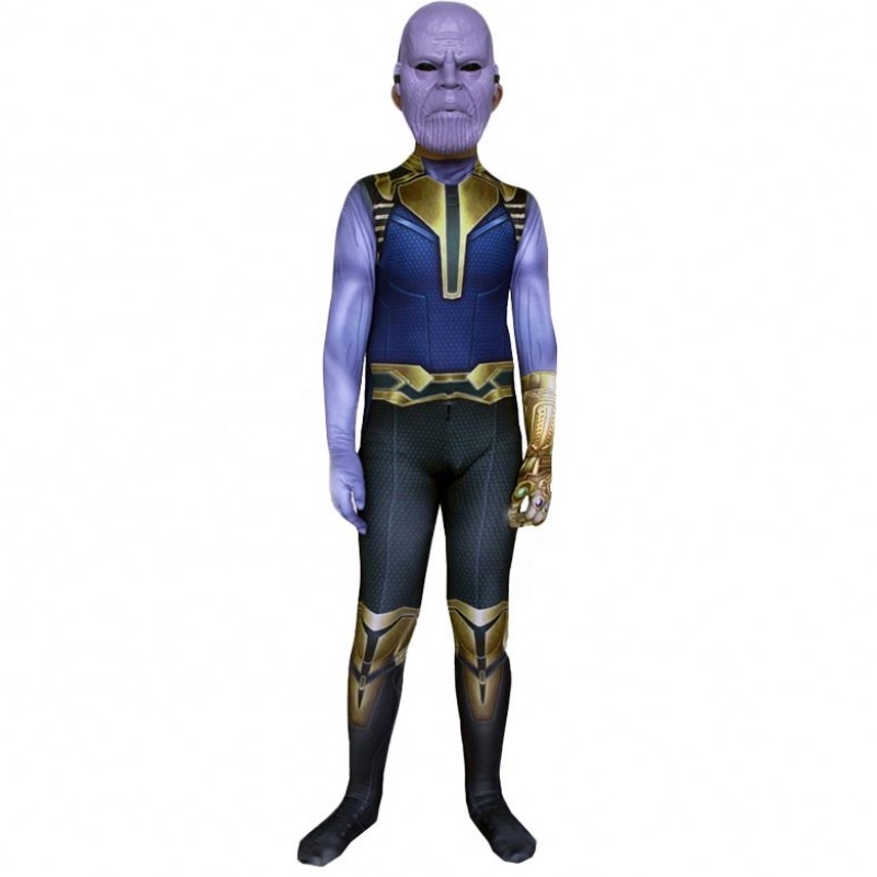 Заводская поставка Purple Skin Infinity War war halloween TV&Movie Reps for Kids Thanos Costume с маской