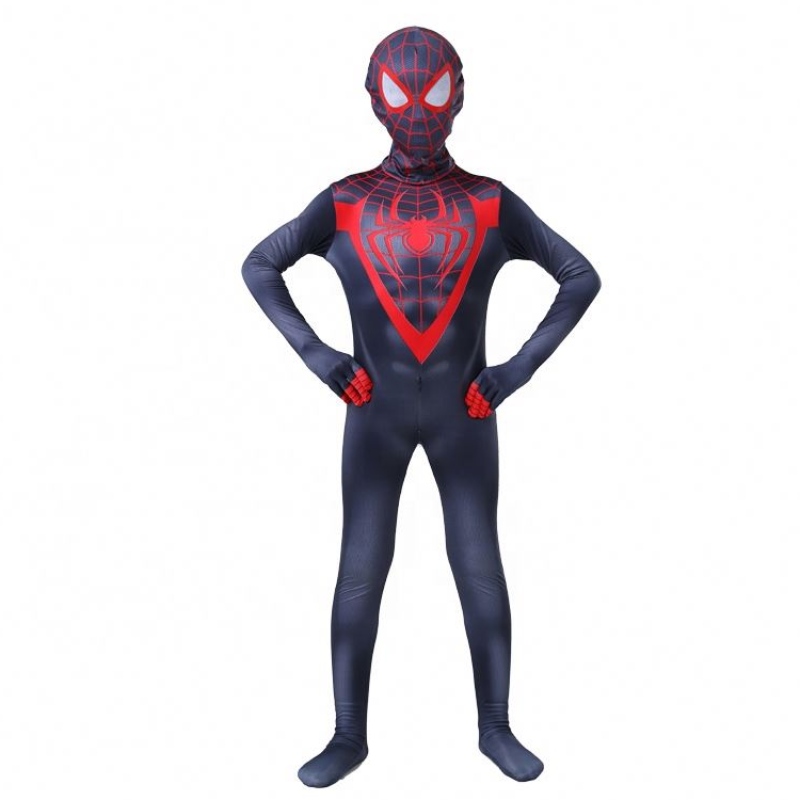 Новый стиль горячий продажа Хэллоуин Черный \\ Нред для мальчиков Child TV&movie Superhero Superhero Cosplay Factory Factory Direct Spider Man Компьют костюмы