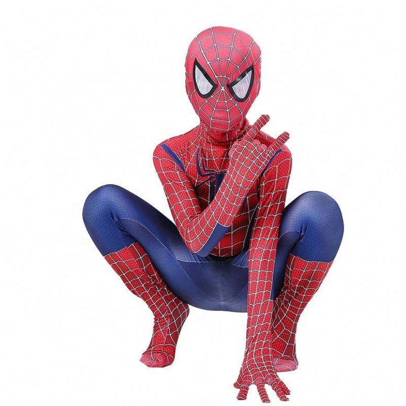 Застежка на молнии на хэллоуин телевидение&movie Superhero Superhero Performance Performance Wear Spider-Man Costume с головным убором