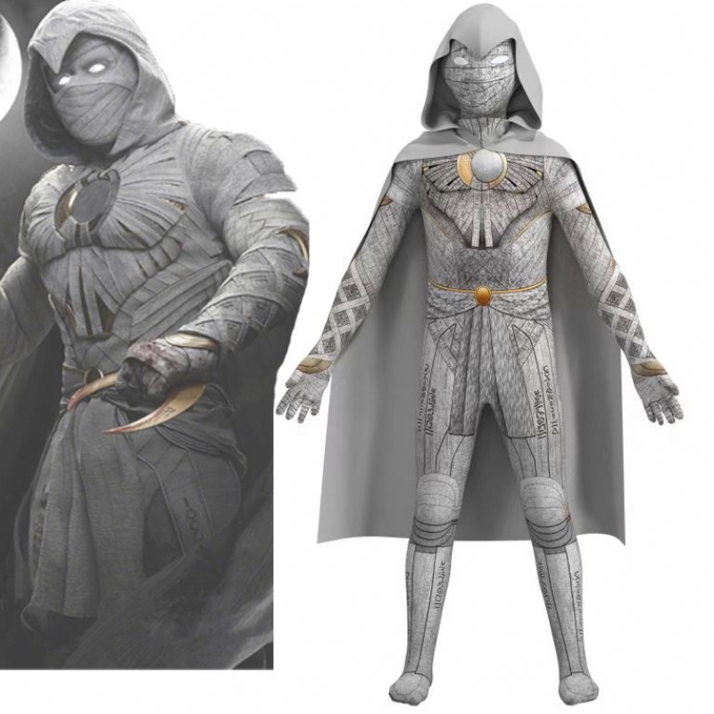 Новый дизайн телевидение&movie Costumes Halloween Одежда детская супергероя костюмы Moon Knight Cosplay Costumes