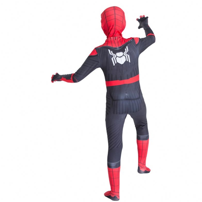 2022 Amazon Hot Sale Wholesale Classic Style Best Price Cartoon Red Black Clothing Figura de Accion Anime Kids Spiderman Costume