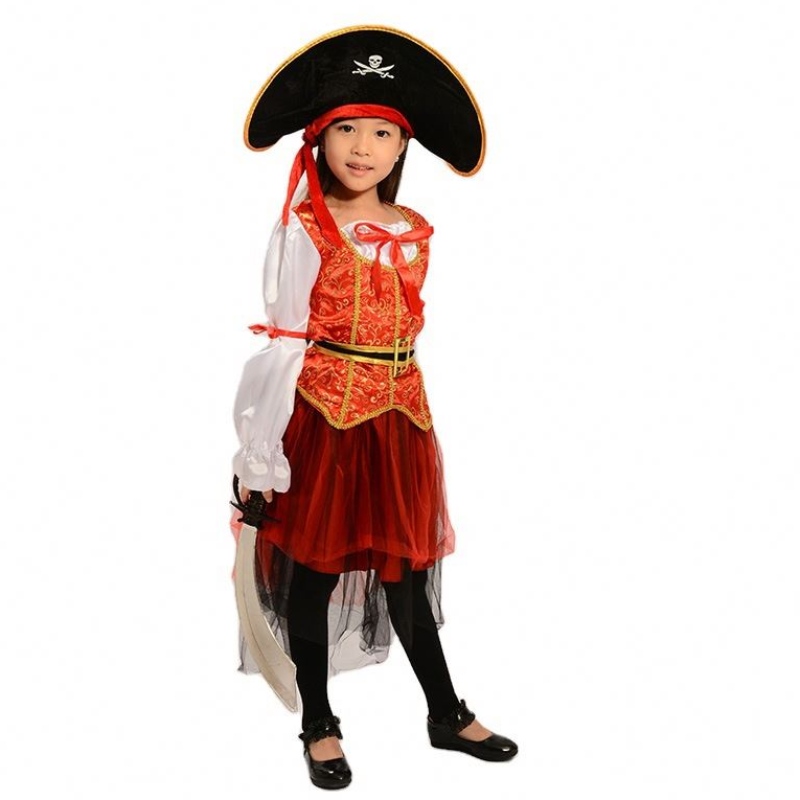 2022 Girl Kid Role Play Set Set Pirates of the Caribbean Costume HCVM-006