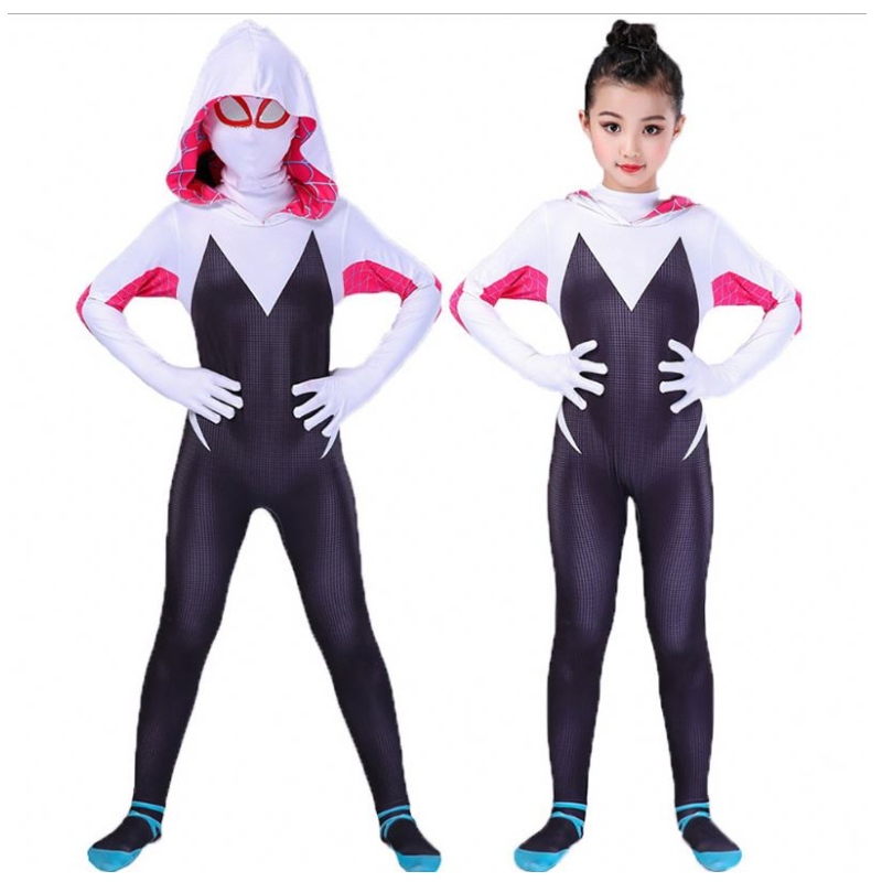 3D Kids Women Spider Gwen Costum