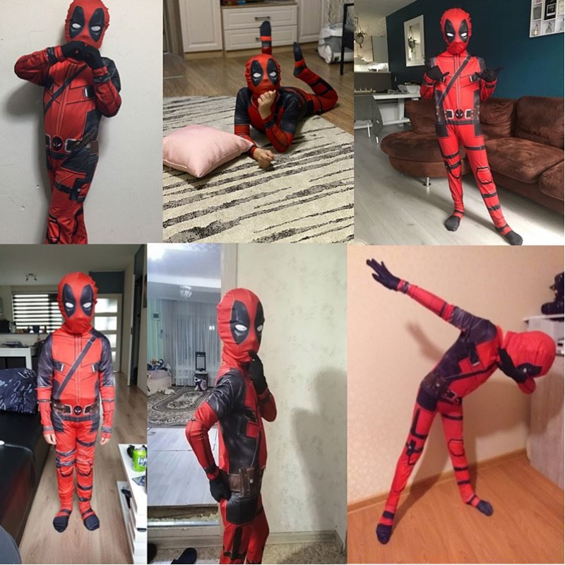 4-12y Boy Deadpoo Costum