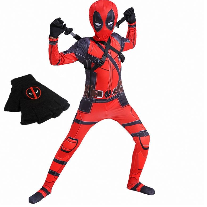 4-12y Boy Deadpoo Costum