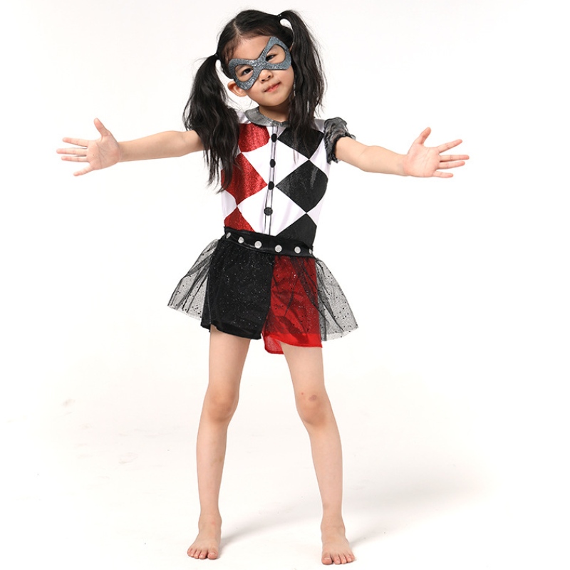 Последняя забавная девушка Harley Quinn Girls Costum