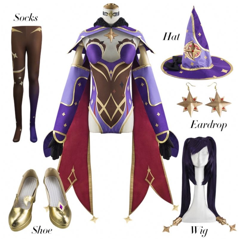 Игра Uwowo Genshin Impact Mona Megistus Astral Refluect Cosplay Costum