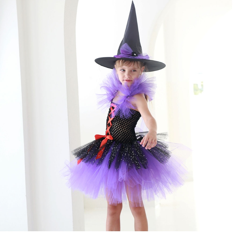 Amazon Hot Sedelling Tutu Witch Dress Costum