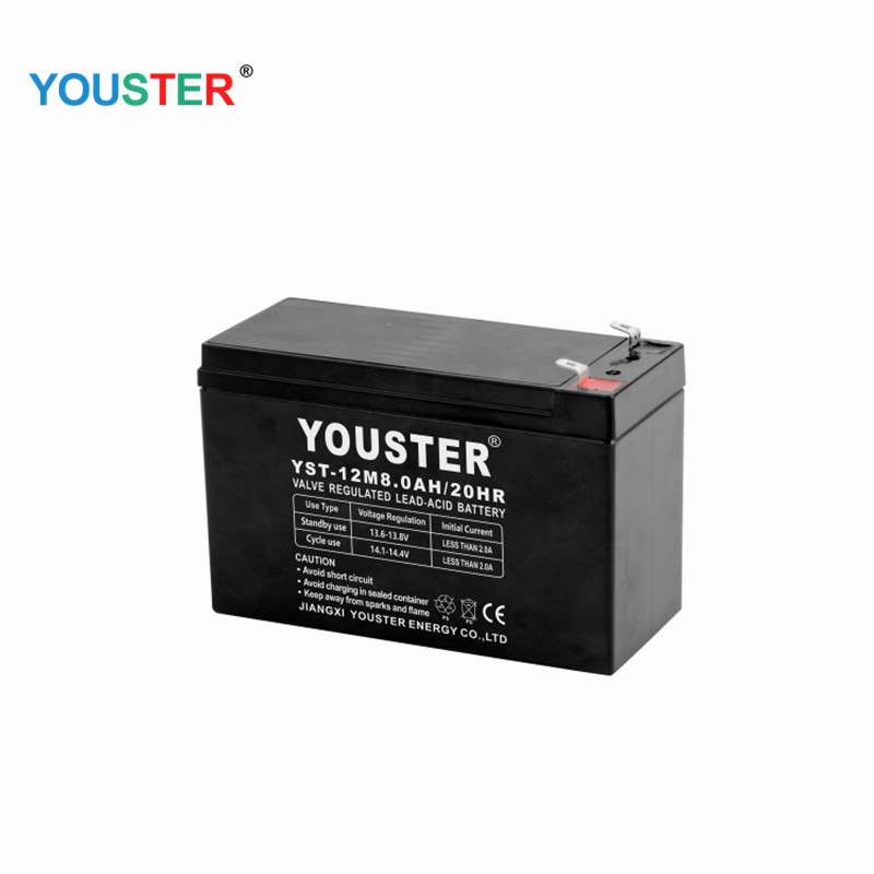 Youster High емкость Free12V8.0AH запечатанная солнечная батарея USP свинцовая кислотная батарея кислота