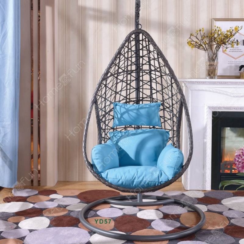 высококачественный многоцветный наружный двор плетеный стул