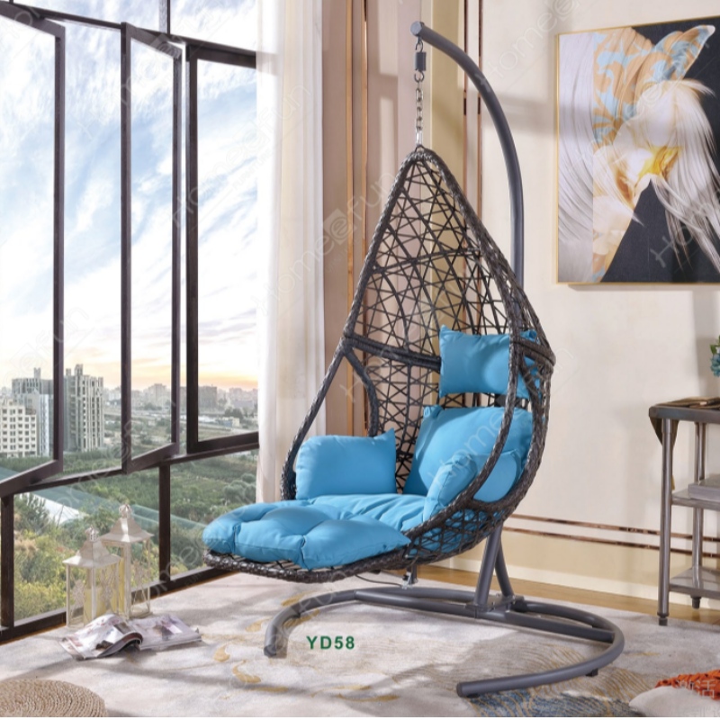 высококачественный многоцветный наружный двор плетеный стул