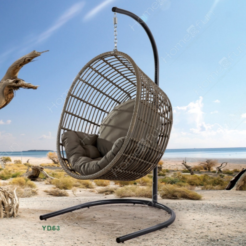 2022 внутренний современный стиль на открытом воздухе качели тяньцзинь плетеные плетеные качели сад вязаные яйца кресло качели