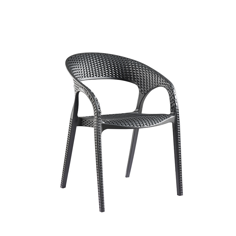 PP плетеный кофейный стул наружный мебельный сад пластмассовый стул пластиковый сад