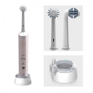 OABES 2022 Новая 3D Двойная щетка. Очистка с низким уровнем шума интеллектуальная вращающаяся электрическая зубная щетка для взрослых