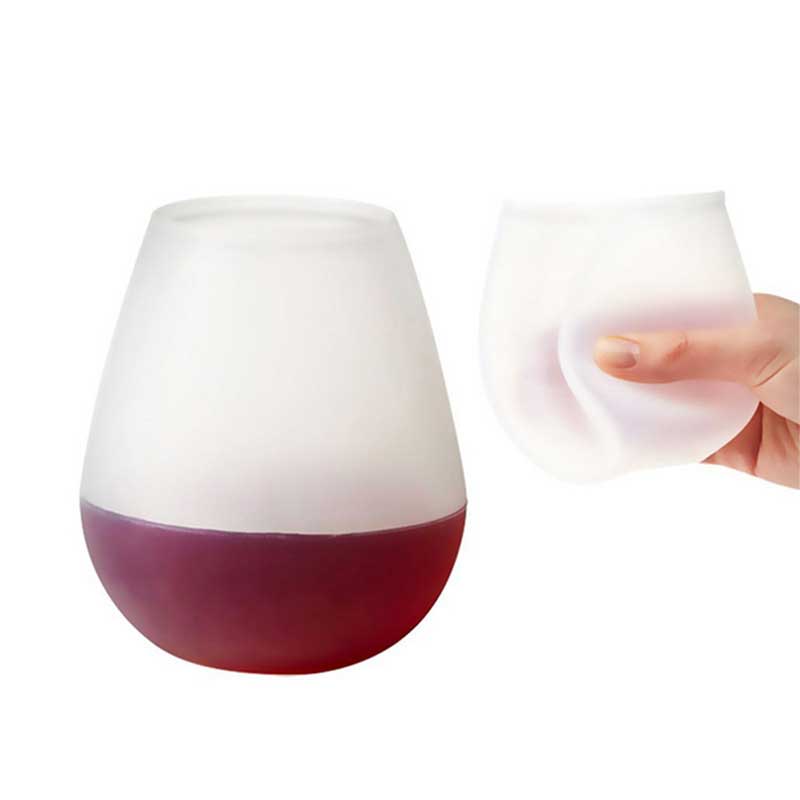 Стакан с силиконовым вином на открытом воздухе Нерушимые силиконовые чашки для проездного пикника