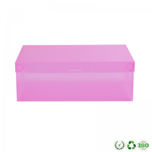 Сделанная на заказ прозрачная складная пластиковая складная обувь для хранения упаковки хранения