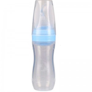 100% пищевая качество силиконовая ложка сжатие рисовой пасты детская бутылка для кормления бутылка силикон детские дети, кормящие...