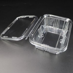 8/16/24/32/46/64/128 унция. Подводящий видный контейнер, устойчивый к фальсификации упаковочный ящик для свежего салата