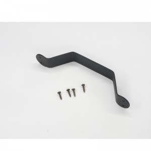 Набор ручки дверной ручки BH003, черная сплошная стальная ручка для раздвижных дверей сарая, ворот, гаражи, сараи