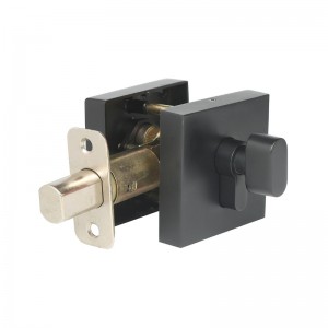 3602 квадратный единственный цилиндр Deadbolt с одной стороны клавиша Black Modern Deadbolt Door Lock для внутренних и наружных дверей
