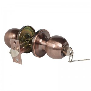 2501 Ручка входной двери с замком и ключом, внутренней и внешней дверной замок, стандартная ручка двери шарика