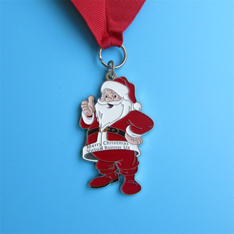 Рождественская памятная медаль рождественский металлический праздник подарок