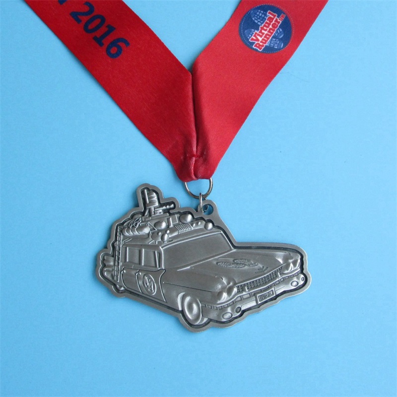 Виртуальная медаль дизайн автомобиля 3D металлическая вешалка золотые медали пользовательские спортивные медаль