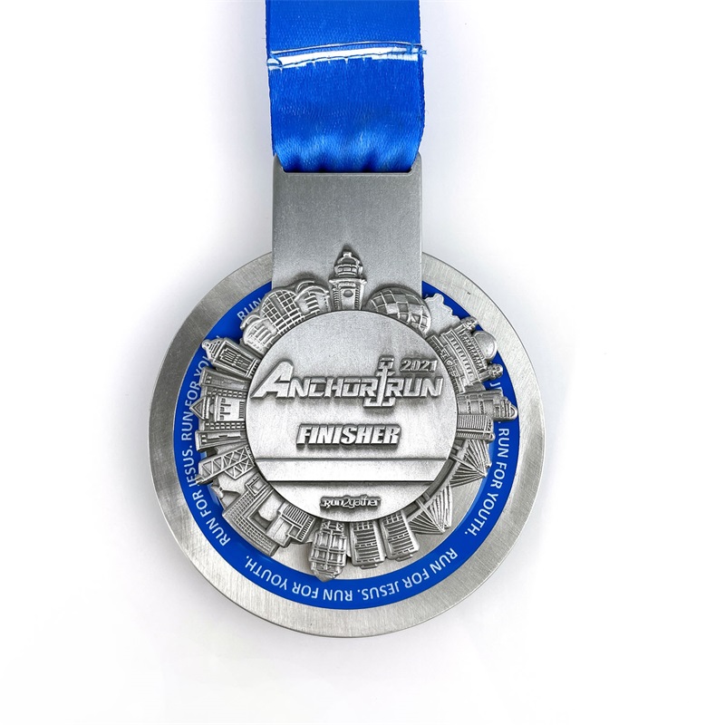 Цинк-сплав с сплавами, зажигающая 3D-резьба с антикварной металлической медали, медали медали