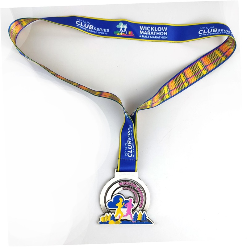 Спортивная медаль и трофеи наградные медали с сплава цинкового сплава с помощью ленты с лентой
