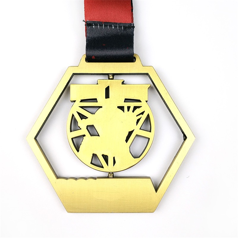 GAG Hollow Out Design Medals Оптовые металлические награды 3D Золотые медали