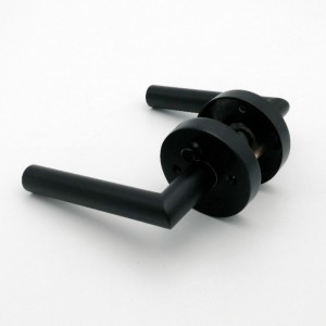 R7505 Дверные ручки черного, внутренний рычаг дверей для уединения для ванной комнаты в спальне, современный тонкий современный ди...