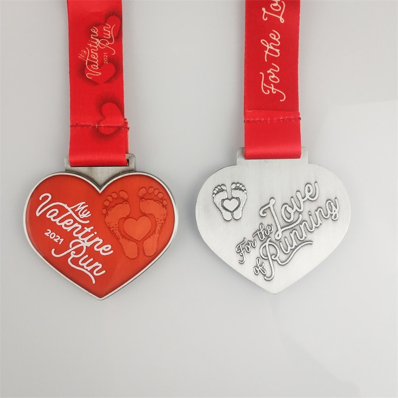 Праздничные медали для бега металлические подарки для дневных медалей по тропе Валентина