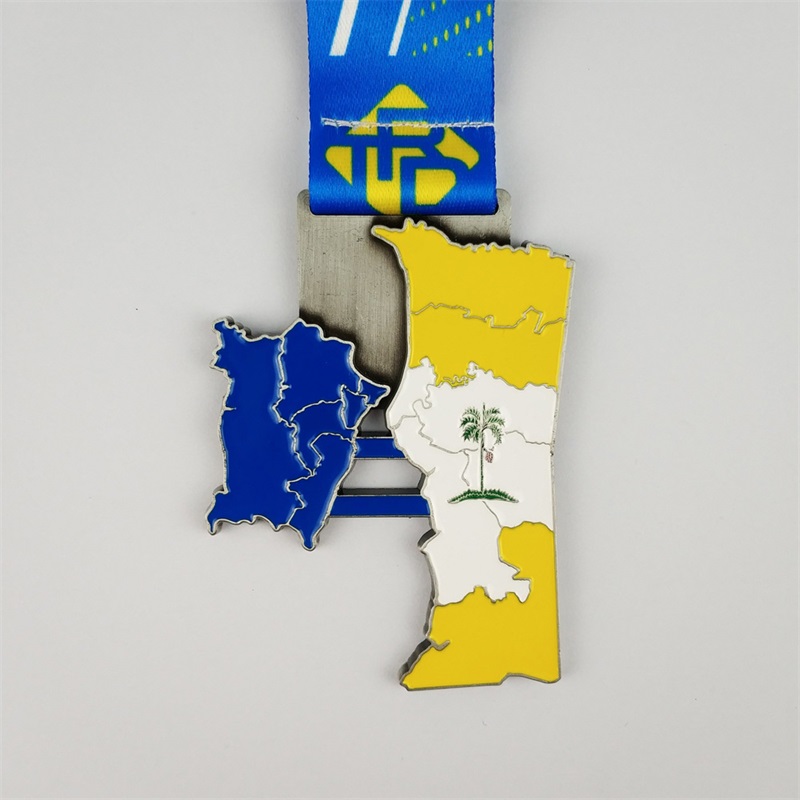 Медальоны дешевая медаль 3D золотая серебряная медона медаль национальной карты карты города