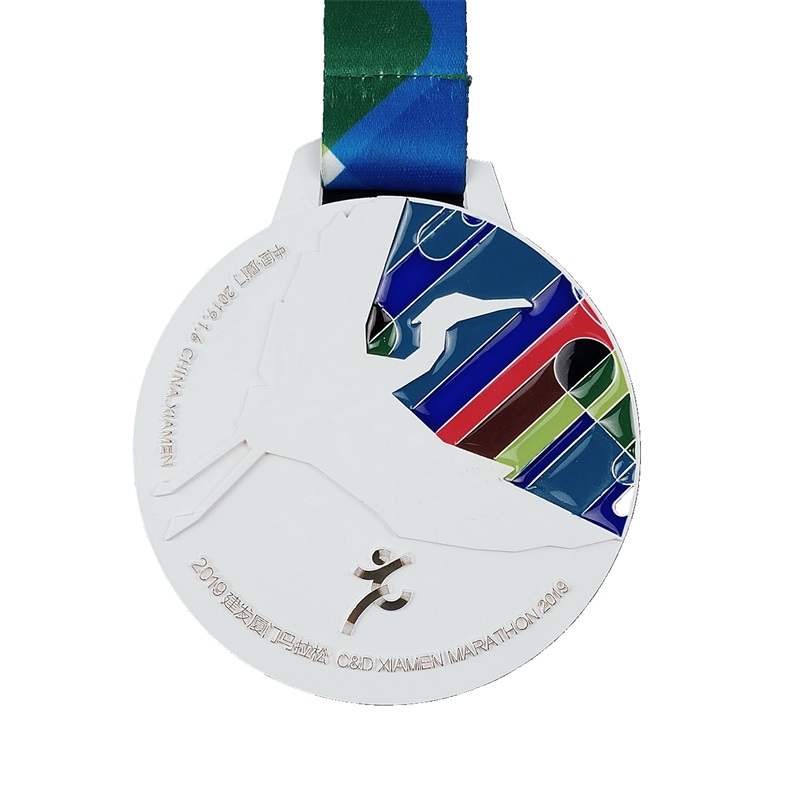 3D Gold Metal Award Marathon Running Sport Medal Medal Color Spray Medal Medal