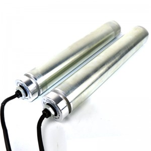 Прямой 76/82 нестандартный электрический ролик постоянного тока, встроенный двигатель, индивидуальная конвейерная лента из нержа...