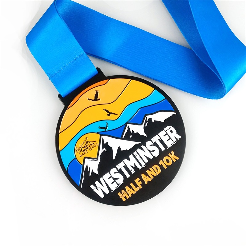 Главный фабрика наградных наград с логотипом с лентой с лентой Blank Gold Silverze Bronze Honor Cycling Running Math Metal Sports Medal