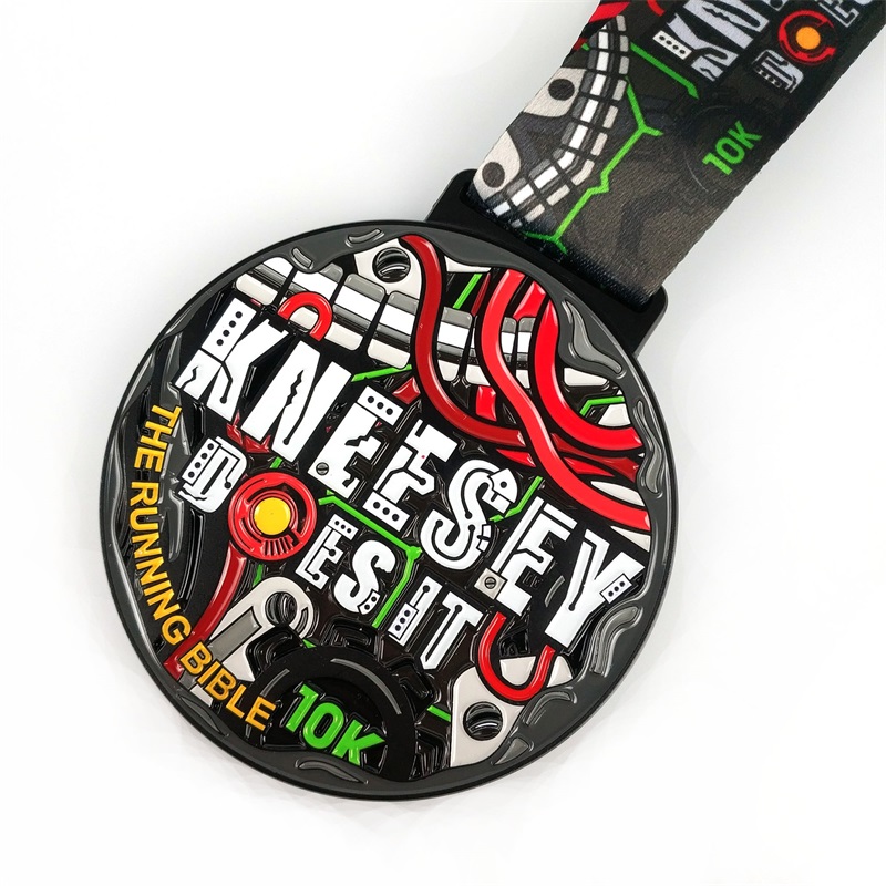 Главный фабрика наградных наград с логотипом с лентой с лентой Blank Gold Silverze Bronze Honor Cycling Running Math Metal Sport Medals