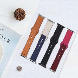 Подлинный кожаный ремешок, дышащий и прочный, модная сетка Qianniao, маленький, свежий и твердый цветный ремешок и т. Д. Подходит для ч...