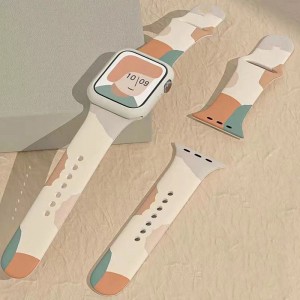 Мягкий силиконовый водонепроницаемый браслетный ремешок для iWatch