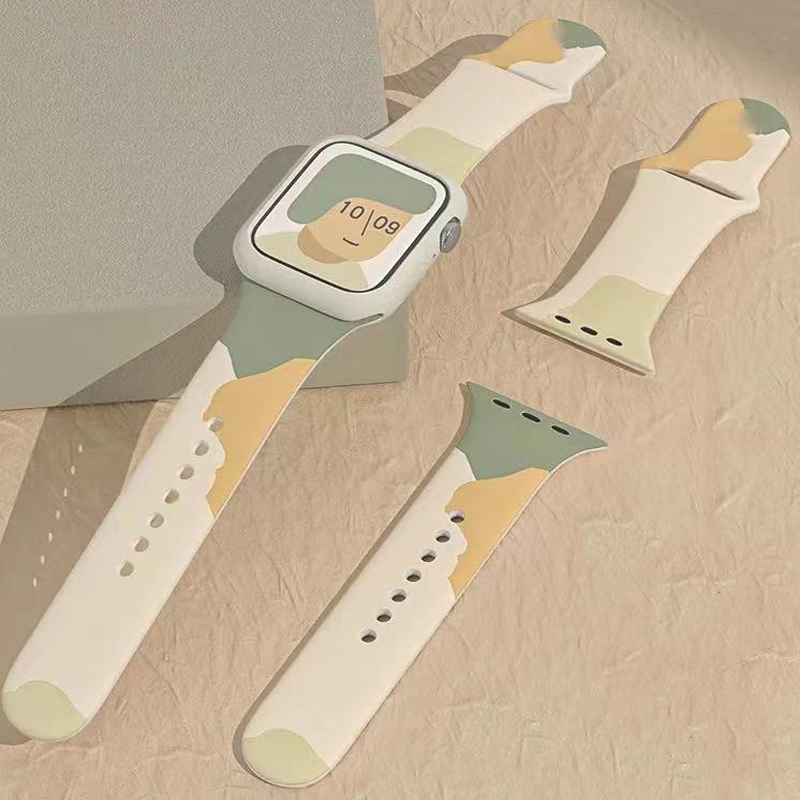 Мягкий силиконовый водонепроницаемый браслетный ремешок для iWatch