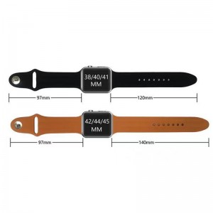 IWATCH Silicone Sports Band Braf Bracelet Bracelet Braps Bess для Apple Watch