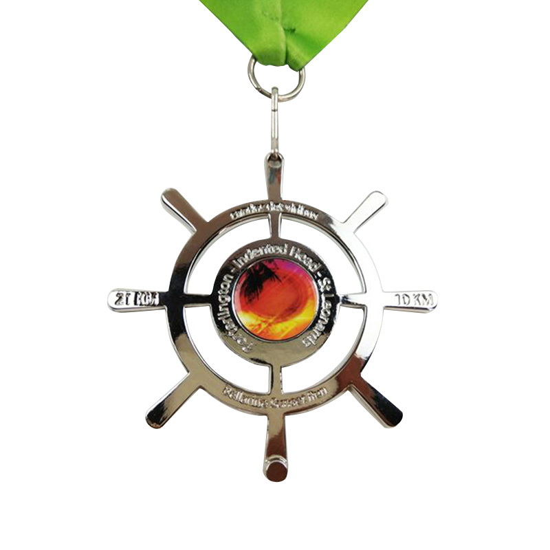 Пользовательская сублимация металлическая гоночная медаль чемпионата вырезать металлические медали