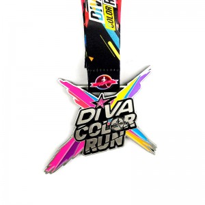 Литые металлические медали серебряный медальон