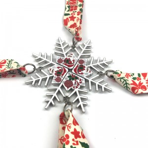 Санта -бегущие медали Христианская медаль Подарок металлическая звезда премия